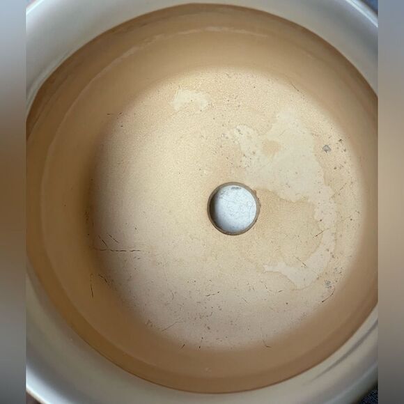 Sagebrook Ivory & Beige Chevron Designed Ceramic Planter For Home/Office - Picture 10 of 10